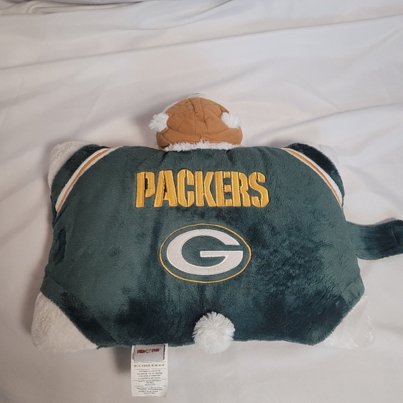 Greenbay Packer NFL White Bear Mascot Large 20" Pillow Pet Stuffed Animal Pillow - Picture 10 of 13